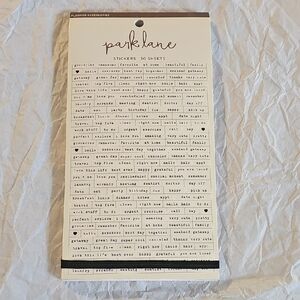 NWT Park Lane Neutral Black & Cream Planner Sticker Sheets 30 Sheets